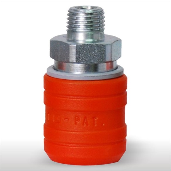 Enchufe Seguridad Acero Macho SAGOLA BSPT 1/4" US-MIL 11010528