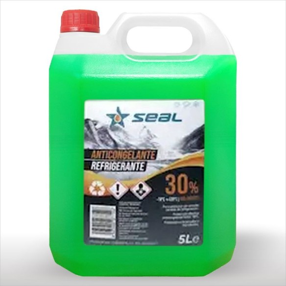 Anticongelante SEAL 30% 5L Verde Refrigerante de Uso Profesional (4 unidades)