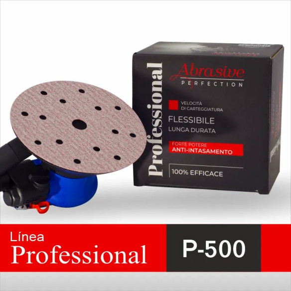 Disco Lija Roja PROFESSIONAL P-500 150mm Disco Lija Roja PROFESSIONAL P-500 150mm