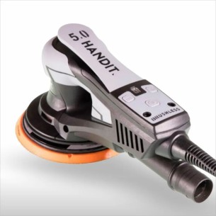 Promoción Lijadora HANDIT Brushless 350W 150mm 5mm y Cuatro Cajas de Discos Abrasivos. 2