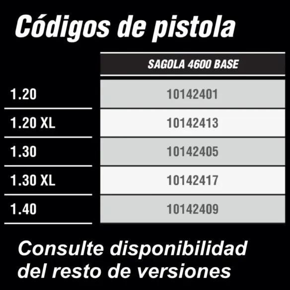 Pistola Sagola 4600 1.20 Base 10142401