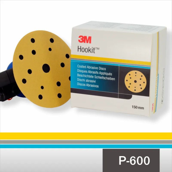Disco Lija 3M Hookit 255P Oro P-600 150mm 3M50455