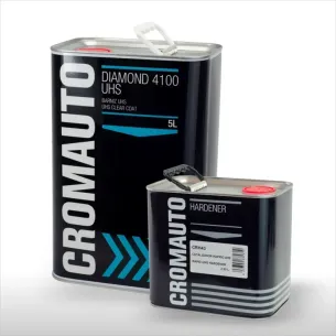 Kit Barniz acrílico CROMAUTO DIAMOND 4100 UHS 5L con Catalizador CRH