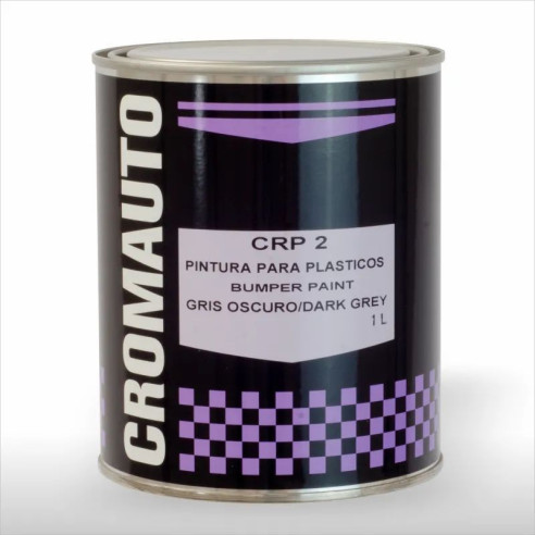 Pintura Texturada Para Plásticos CROMAUTO CRP2 Gris Oscuro