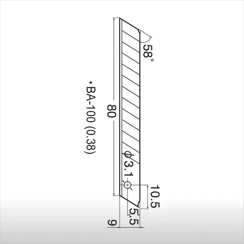 Cuchillas para Cúter 9mm (5 unidades) BA-100