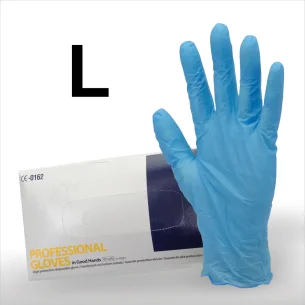 Guantes de Latex Alta Protección SEICAR Azules Talla L (50 unidades) 2