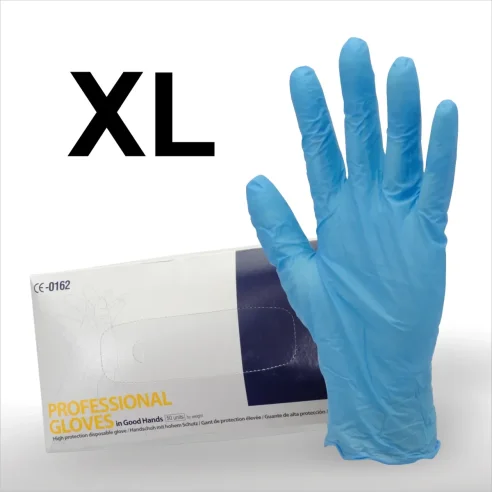 Guantes de Latex Alta Protección SEICAR Azules Talla XL (50 unidades)