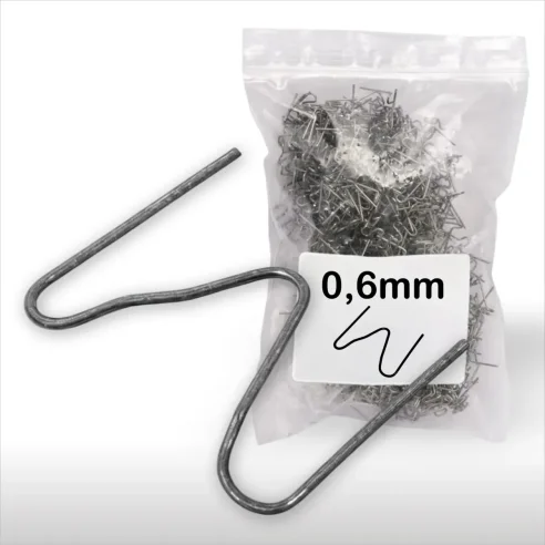 Grapa Nº6 "M" 0,6mm RS46 para Soldar Plásticos Reparar Parachoques (100 unidades)