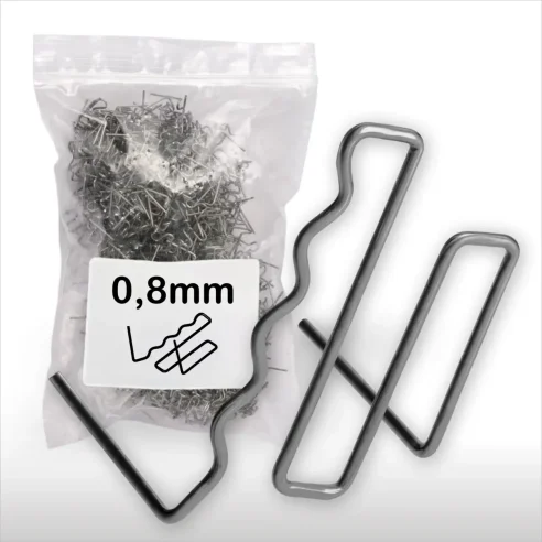 Grapa Nº7 "US" 0,8mm RS128 para Soldar Plásticos Reparar Parachoques (100 unidades)