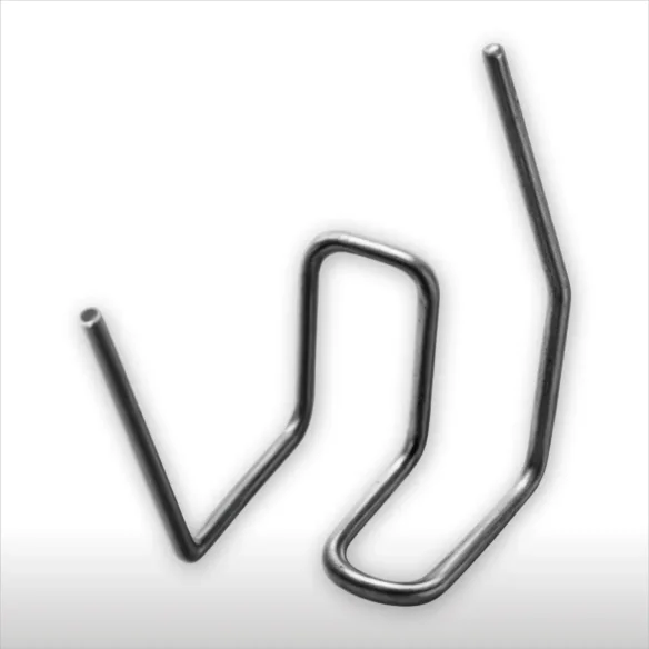 Grapa Nº8 "VV" 0,8mm RS238 para Soldar Plásticos Reparar Parachoques (100 unidades)