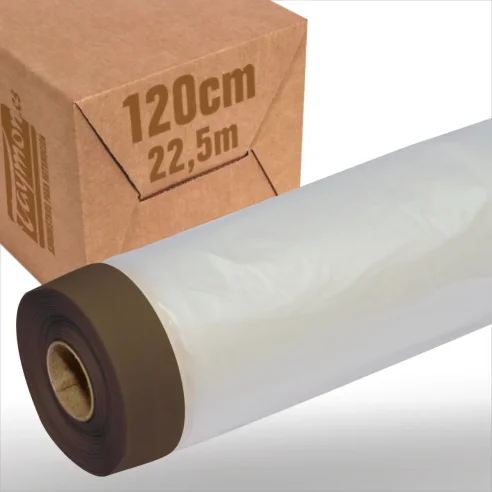 Caja Rollo Film Protector Estático 120cm con Cinta Adhesiva Marrón (28 unidades)