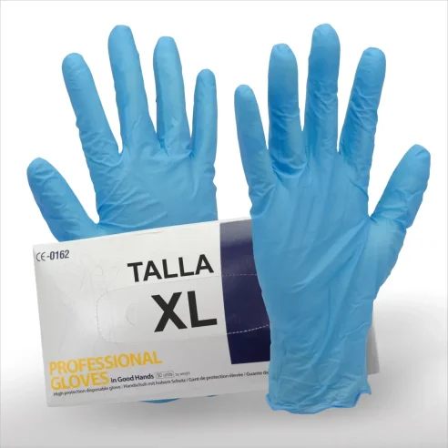 Guantes de Latex Alta Protección SEICAR Azules Talla XL (50 unidades)