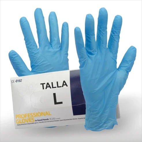 Guantes de Latex Alta Protección SEICAR Azules Talla L (50 unidades)