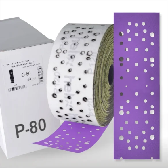 Tira Lija Garlopa TAYMON P-80 70x400mm 50unidades