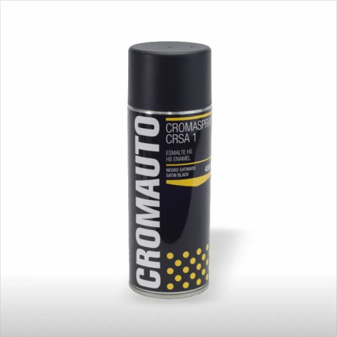 Esmalte en Spray CROMAUTO CROMASPRAY CRSA 1 Negro Satinado 400ML