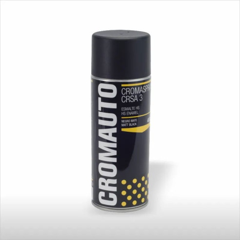 Esmalte en Spray CROMAUTO CROMASPRAY CRSA 3 Negro Mate 400ML