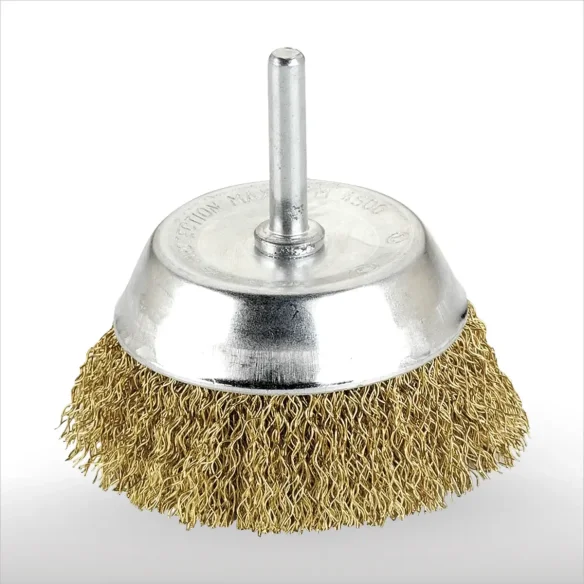 Cepillo de Taza con Vástago y Alambre Ondulado