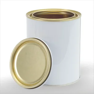 Envase Metálico Bote de Pintura con Tapa 1L 2