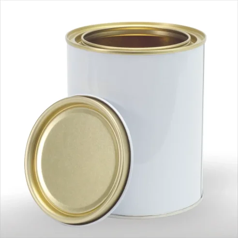 Envase Metálico Bote de Pintura con Tapa 1L