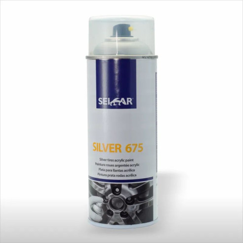 Spray Acrílico para Llantas SEICAR SILVER 675 Plata 400ml PTX675