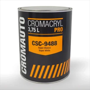 Base Lisa de Pintura Acrílica Blanco Super White CROMAUTO CROMACRYL PRO CSC9488 3,75L