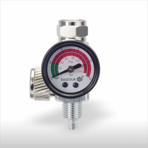 Regulador de Presión SAGOLA con Manómetro para Pistola Pintura