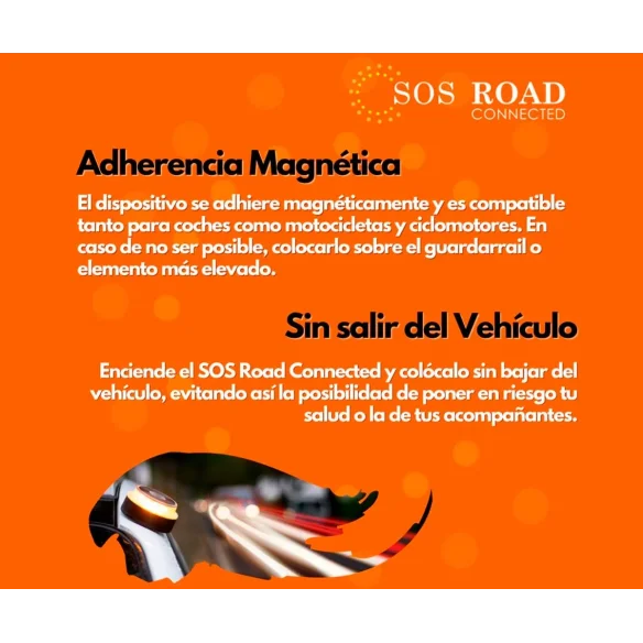 Luz de Emergencia con Geolocalización SOS ROAD Baliza Homologada DGT