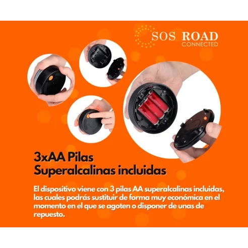 Luz de Emergencia con Geolocalización SOS ROAD Baliza Homologada DGT