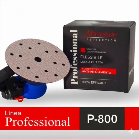 Disco Lija Roja PROFESSIONAL P-800 150mm