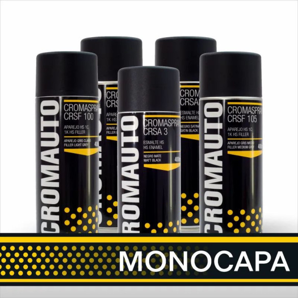 Pintura Preparada MONOCAPA en Spray CROMAUTO Pintura Preparada MONOCAPA en Spray CROMAUTO