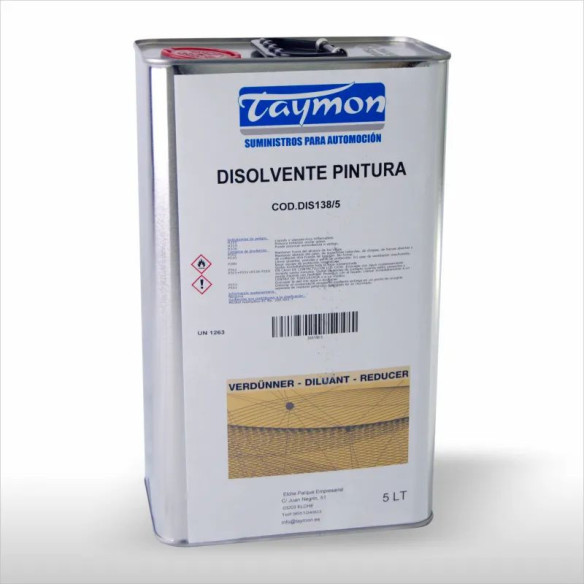 Disolvente de Pintura TAYMON Alcohol Isopropílico 5L