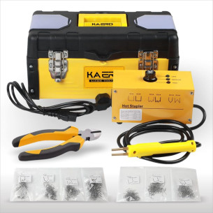 Kit Soldador para Reparación de Plásticos KAERD 40W Grapadora Térmica 600 Grapas