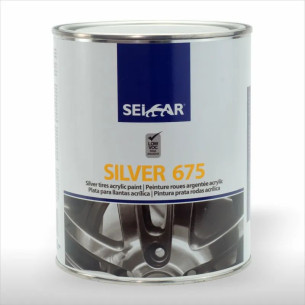 Pintura Acrílica SEICAR SILVER 675 Plata Llantas 750ml PTX675B