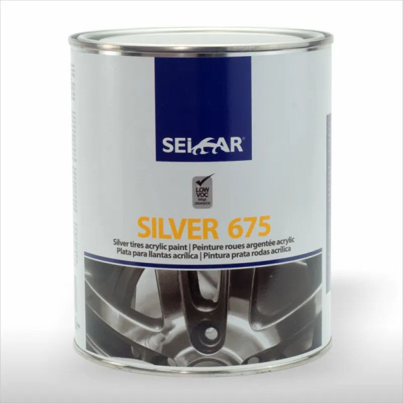 Pintura Acrílica SEICAR SILVER 675 Plata Llantas 750ml PTX675B Pintura Acrílica SEICAR SILVER 675 Plata Llantas 750ml PTX675B