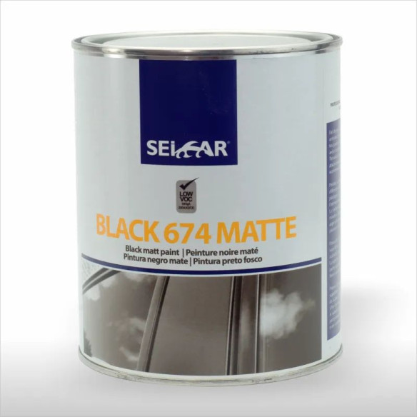 Pintura SEICAR BLACK 674 Negro Mate 750ml PTX674B