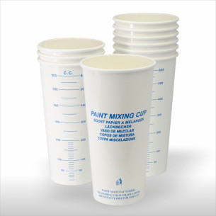 Vaso Calibrado De Papel Desechable para Mezclas 600ml (50 unidades)