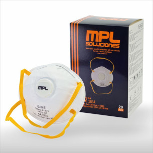 Mascarillas con Válvula Autofiltrante 20u 9122V FFP2V