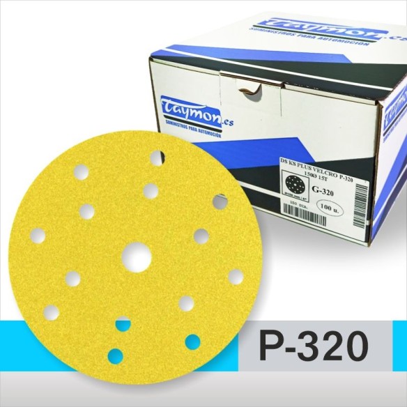 Disco de Lija TAYMON P-320 150mm 100unidades