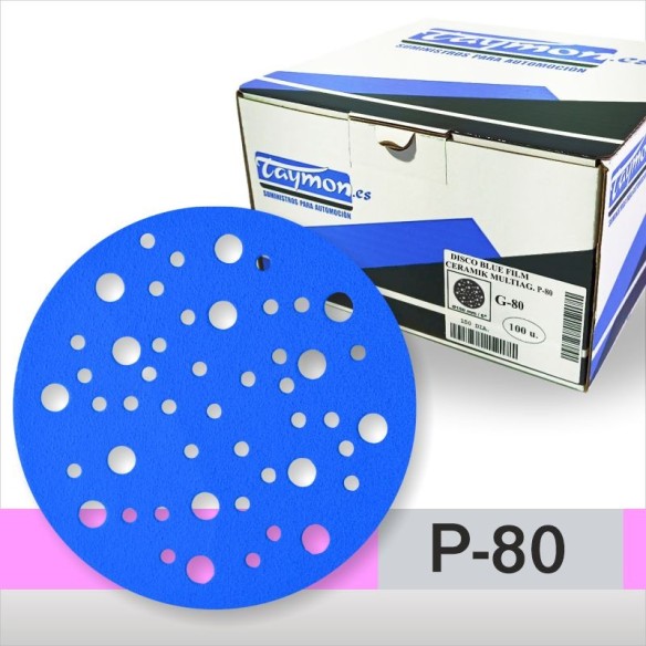 Disco de Lija Cerámico TAYMON P-80 150mm 100unidades