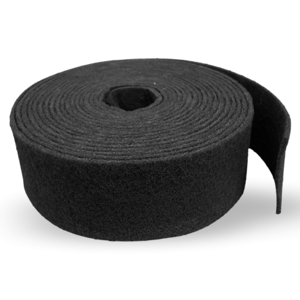Rollo de Fibra Abrasiva Negra 120mmx10m Muy Fina P600