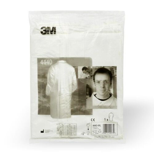 Bata de Laboratorio Desechable 3M Talla XXL Blanca