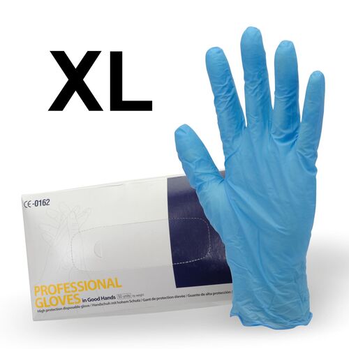 Guantes de Latex SEICAR Azules Talla XL (50 unidades) Alta Protección 