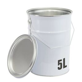 Envase Metálico con Tapa 5L Bote de Pintura 