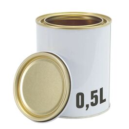 Envase Metálico con Tapa 0,5L Bote de Pintura 