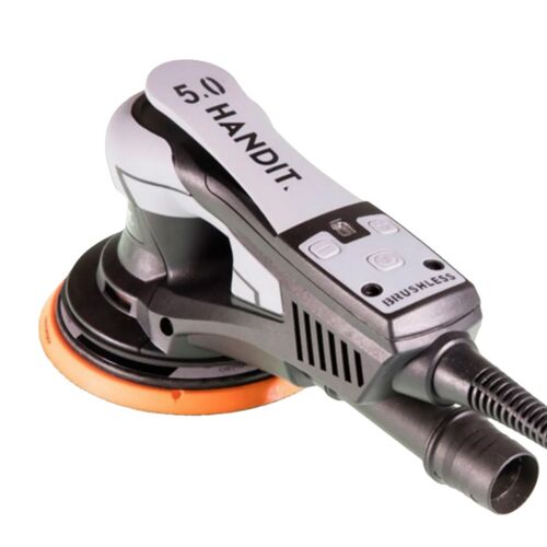 Promoción Lijadora HANDIT Brushless 350W 150mm 5mm y Cuatro Cajas de Discos Abrasivos