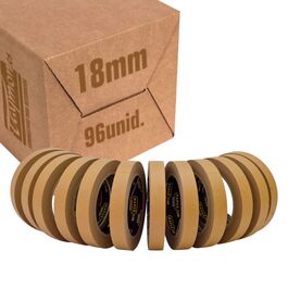 Cinta de Enmascarar Premium Marrón 19mm 80 Grados
