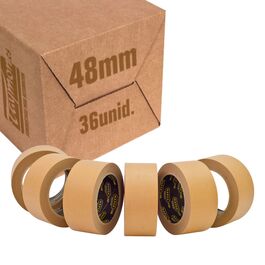 Caja de Cintas de Enmascarar Marrón 48mm (36 unidades) 80 Grados 