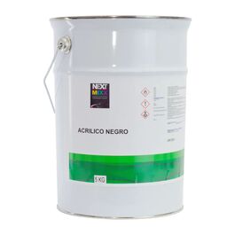 Pintura Negro Acrílico Monocapa Brillo Directo 5Kg