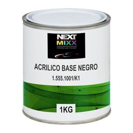 Pintura Negro Acrílico Monocapa Brillo Directo 1Kg