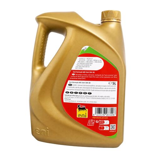 Aceite Motor Eni Fórmula MS Sint 5W-30 5L